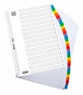 Przekadki kartonowe A4 MYLAR Z kolorowymi indeksami numerycznymi 1 - 31 ELBA