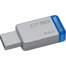 Pami USB 3.0 KINGSTONE DataTraveler DT50 metal, 64 GB / niebieski
