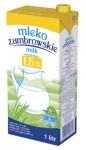 Zambrowskie mleko UHT 1,5%, 1L  (12szt.)