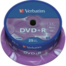 Dysk DVD+R/ - R VERBATIM 4,7 GB, DVD+R / cake 25 szt.