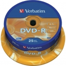 Dysk DVD+R/ - R VERBATIM 4,7 GB, DVD - R / cake 25 szt.