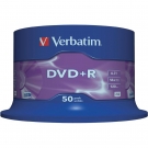 Dysk DVD+R/ - R VERBATIM 4,7 GB, DVD+R / cake 50 szt.