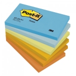Samoprzylepne bloczki Post-it&reg;, paleta energetyczna, 6 sztuk po 100 kart. 127x76mm 655TFEN 
