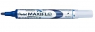 Markery Maxflo do tablic z toczkiem dozujcym tusz, kocwka cienka 4.0 mm, niebieski