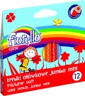 Kredki owkowe Jumbo mini 12 kolorw Fiorello 170 - 2297