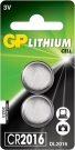 Bateria litowa GP 3.0V, CR2016 - U2