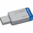Pamięć USB 3.0 KINGSTONE DataTraveler DT50 metal, 64 GB / niebieski