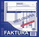 Faktura wz�r pe�ny dla prowadz�cych sprzeda� w cenach netto, wielokopia, 2/3 A4 / 100 - 2E