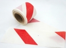 Ta�ma ostrzegawcza bia�o - czerwona, 80mm x 100m