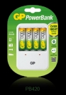 �adowarka do akumulator�w, AAA / AA PB420; zaw. 4 x 250AAHC GP Batteries